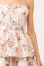 Floral Corset Tiered Midi Dress