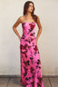 Floral Strapless Slip Maxi Dress