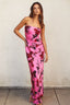 Floral Strapless Slip Maxi Dress