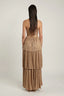 Kyra Metallic Tiered Maxi Dress