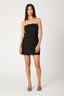 Foldover Strapless Slip Mini Dress