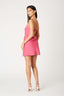 Foldover Strapless Slip Mini Dress