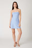 Foldover Strapless Slip Mini Dress