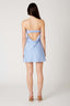 Foldover Strapless Slip Mini Dress