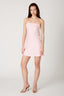 Foldover Strapless Slip Mini Dress