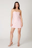 Foldover Strapless Slip Mini Dress